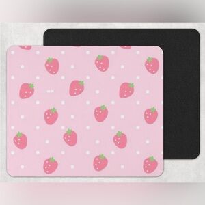 Pink Strawberry Mouse Pad